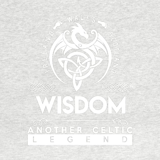 Wisdom Name T Shirt - Another Celtic Legend Wisdom Dragon Gift Item by harpermargy8920